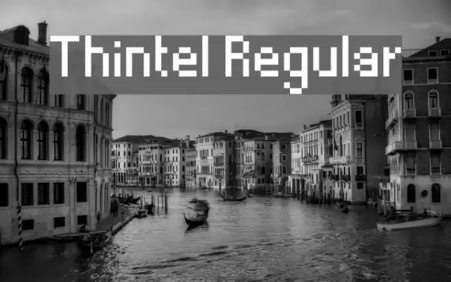 Thintel Regular Font examples