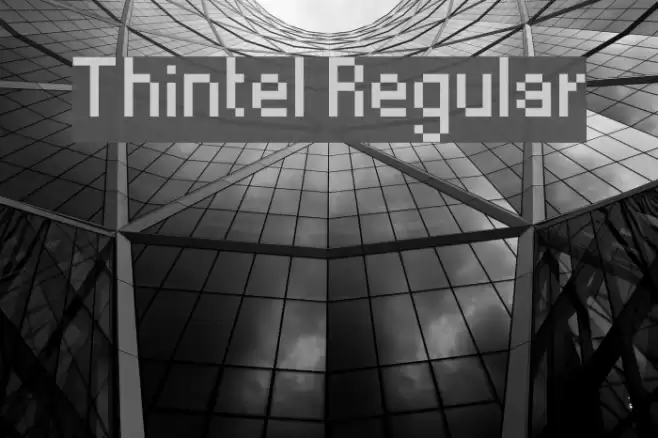 Thintel Regular Font examples