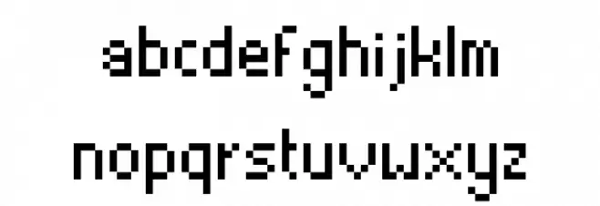 Thintel Regular Font LOWERCASE