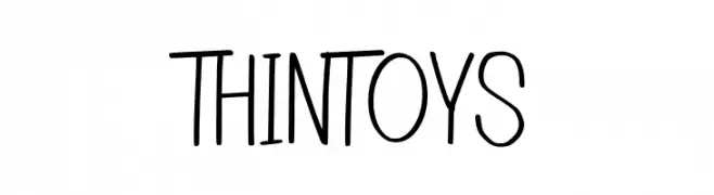 Thintoys  Frei Schriftart Herunterladen