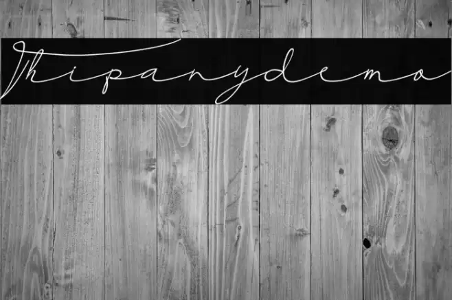 Thipanydemo Font examples