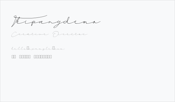 Thipanydemo Business Card