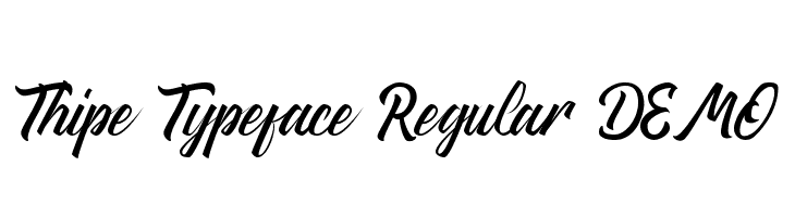 Thipe Typeface Regular DEMO Fonte