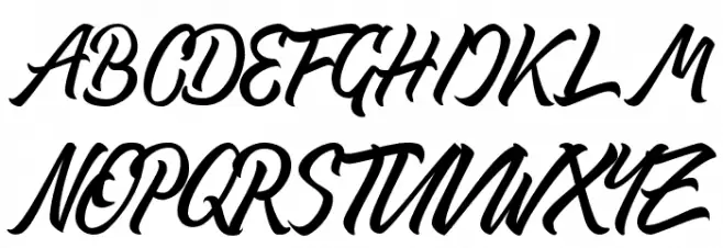 Thipe Typeface Regular DEMO Schriftart Groß