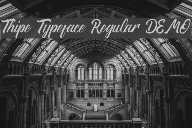 Thipe Typeface Regular DEMO Fuentes examples