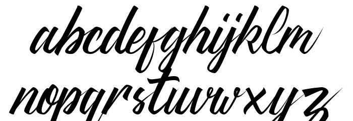 Thipe Typeface Regular DEMO Font LOWERCASE