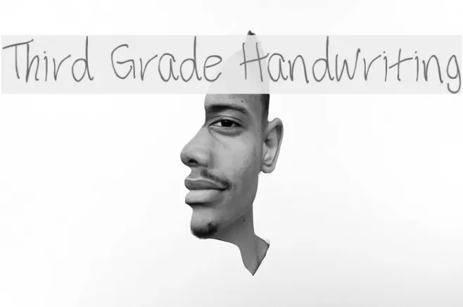 Third Grade Handwriting Example 2