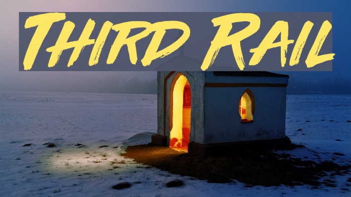 Third Rail Font examples