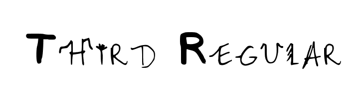 Third Regular  Free Fonts Download