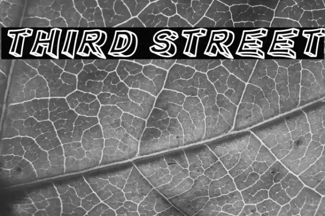 Third Street Font examples