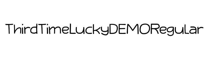 Third Time Lucky DEMO Regular  フリーフォントのダウンロード