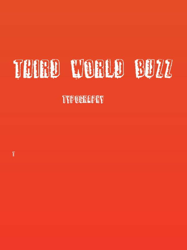 Third World Buzz Poster