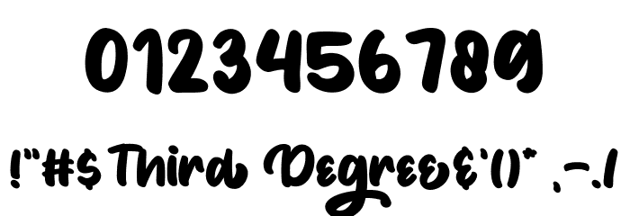 ThirdDegree Font OTHER CHARS