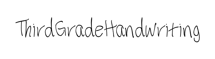 ThirdGradeHandwriting  Fuentes Gratis Descargar