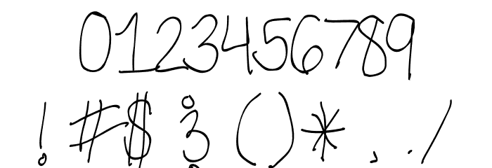 ThirdGradeHandwriting Caratteri ALTRI CARATTERI