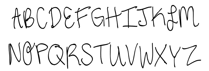 ThirdGradeHandwriting Caratteri MAIUSCOLE