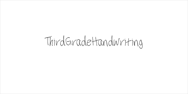 ThirdGradeHandwriting Logo