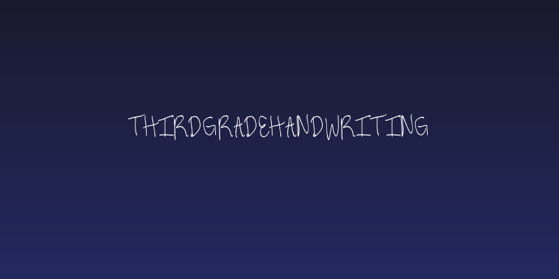 ThirdGradeHandwriting Social Header