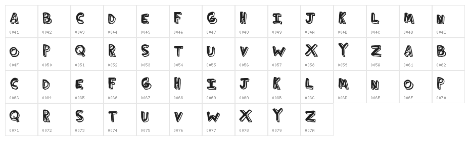 ThirdHand-solid Character Map