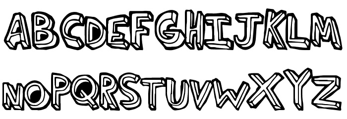ThirdHand Font LOWERCASE