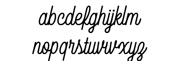 Thirdlone-Regular Font LOWERCASE