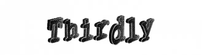 Thirdly  Frei Schriftart Herunterladen