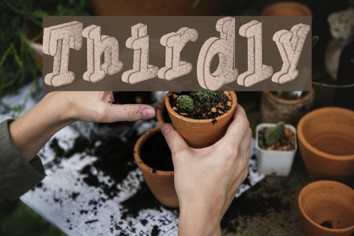 Thirdly Font examples