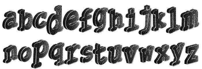 Thirdly Font LOWERCASE