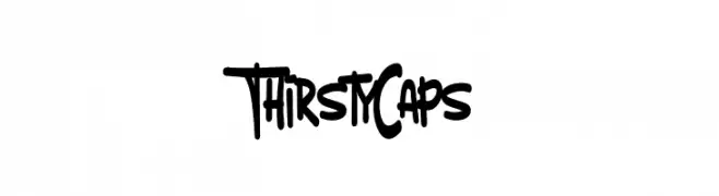 Thirsty Caps  les polices de caractères gratuit tlcharger