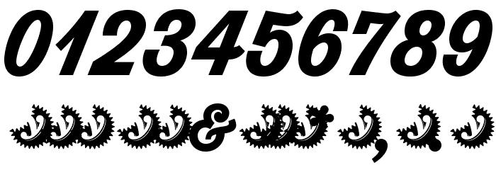 Thirsty Script Extrabold Demo Font OTHER CHARS