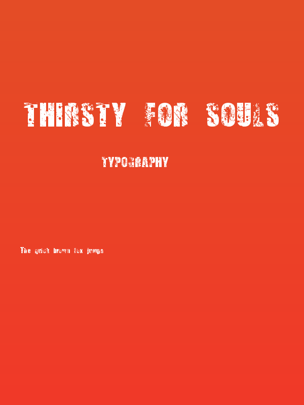 Thirsty for Souls Poster