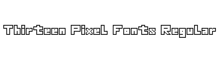 Thirteen Pixel Fonts Regular  لخطوط تنزيل