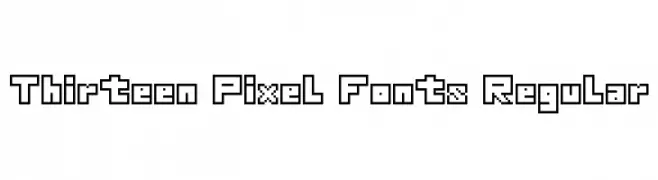 Thirteen Pixel Fonts Regular  नि: शुल्क फ़ॉन्ट्स डाउनलोड