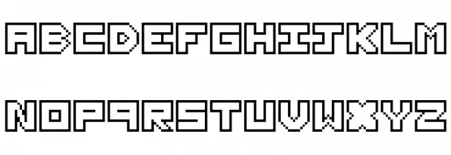 Thirteen Pixel Fonts Regular خط أحرف كبيرة