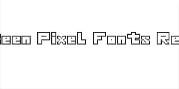 Thirteen Pixel Fonts Regular Logo