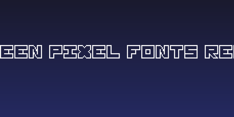 Thirteen Pixel Fonts Regular Social Header