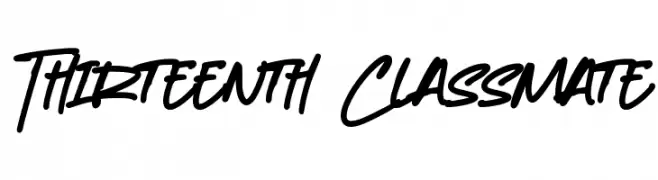 Thirteenth Classmate  フリーフォントのダウンロード