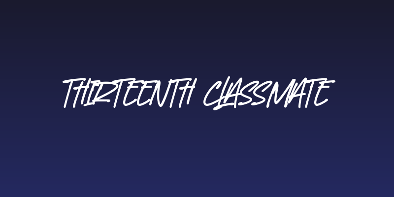 Thirteenth Classmate Social Header