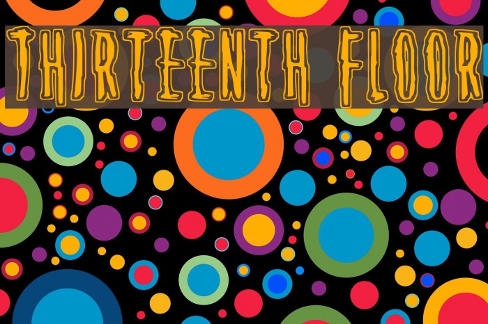 Thirteenth Floor Font examples
