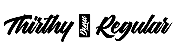 Thirthy-Regular  Descarca Fonturi Gratis