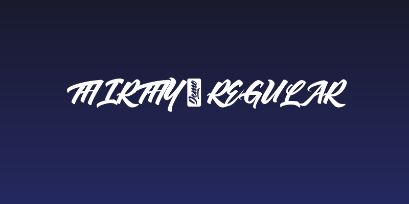 Thirthy-Regular Social Header