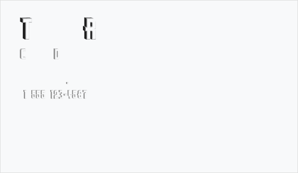 Thirties Relief Business Card