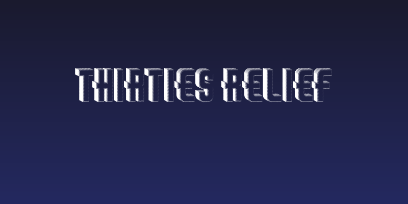 Thirties Relief Social Header