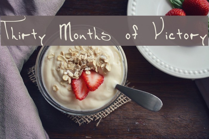 Thirty Months of Victory Font examples