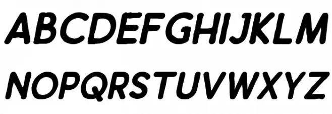Thirty Sans Bold Italic 字体 大写