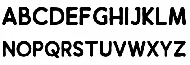 Thirty Sans Bold Schriftart Groß