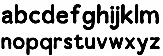 Thirty Sans Bold फ़ॉन्ट लोअरकेस