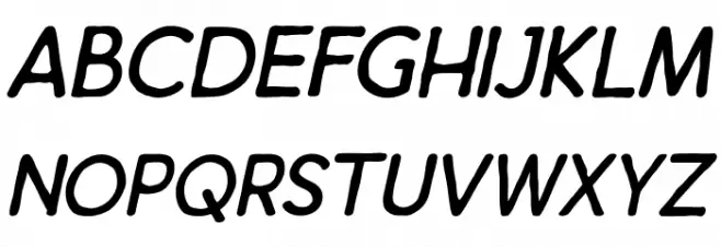 Thirty Sans Italic 字体 大写