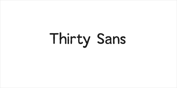 Thirty Sans Logo