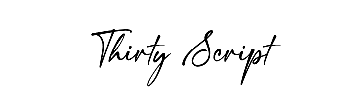 Thirty Script  Free Fonts Download